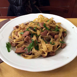 Piatti del menù alla carta della Trattoria da Guido