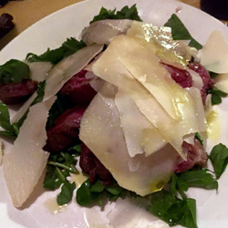 Piatti del menù alla carta della Trattoria da Guido