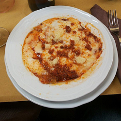 Piatti del menù alla carta della Trattoria da Guido